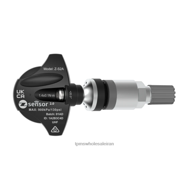 8BVXL481 Iran TPMS - تعویض سنسور tpms saab oe - oe p/n 12825085 فرکانس 433 مگاهرتز میل سوپاپ فلزی - نقره ای