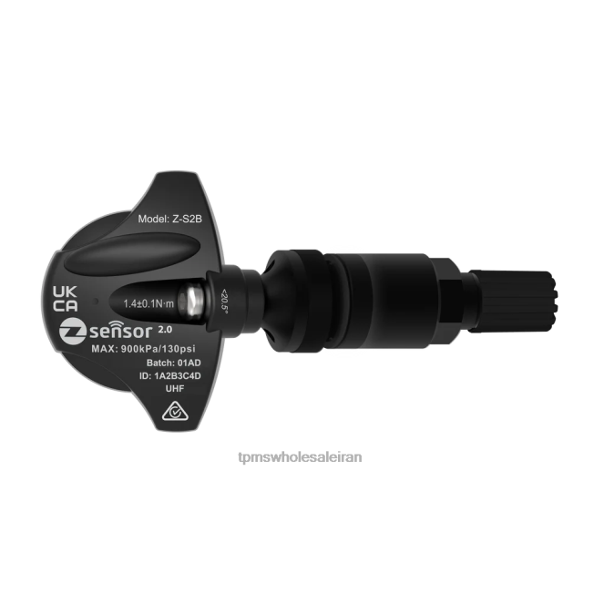 8BVXL522 TPMS سنسور - تعویض سنسور tpms سوبارو oe - oe p/n 28103ca101 فرکانس 433 مگاهرتز میل سوپاپ فلزی - مشکی