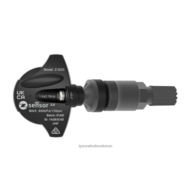 8BVXL53 سنسور فشار باد لاستیک - سنسور tpms جایگزین Holden oe - oe p/n 95712232، 13598773 فرکانس 433 مگاهرتز ساقه دریچه فلزی - خاکستری تیره